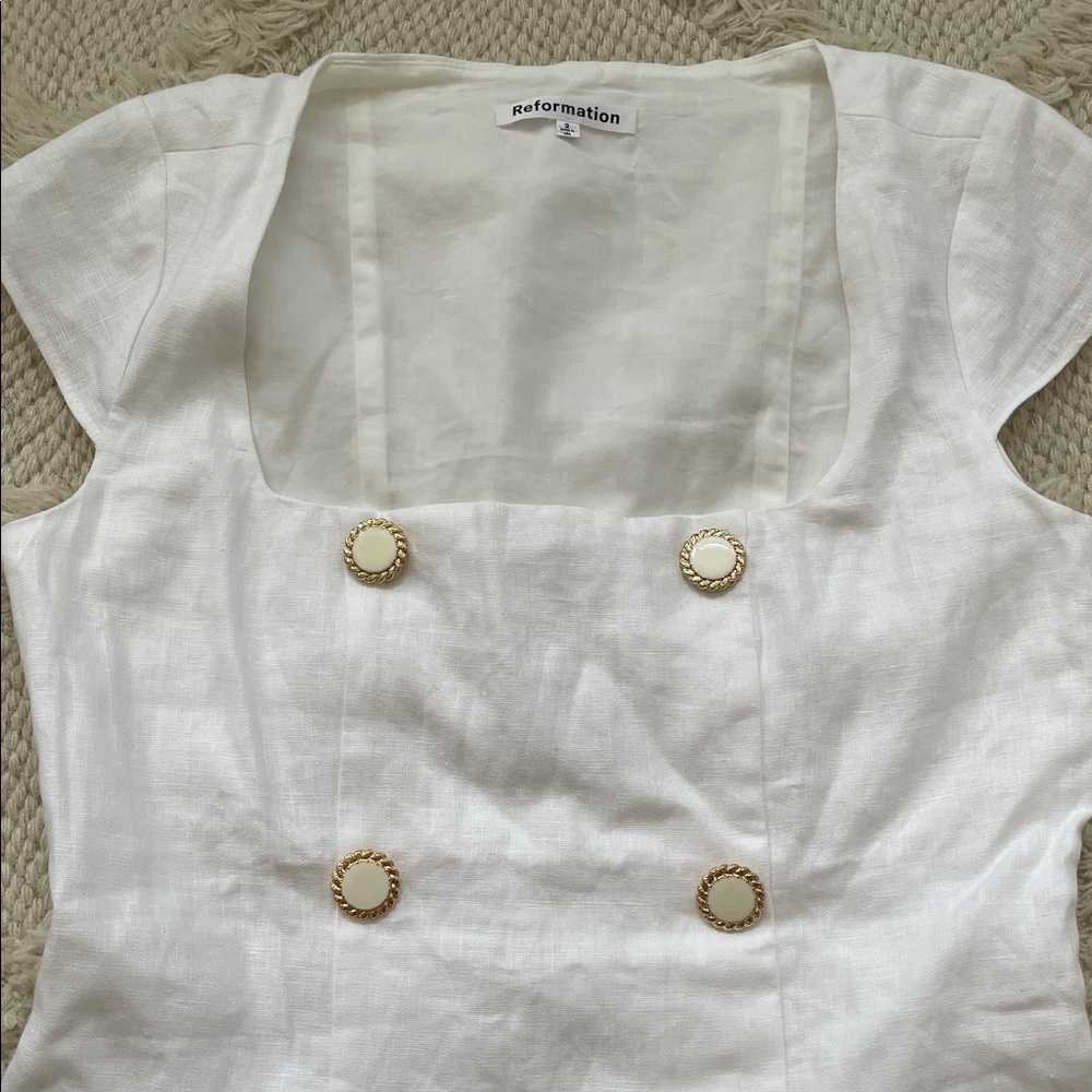 Reformation Meela Linen Shirt - Picture 4 of 6